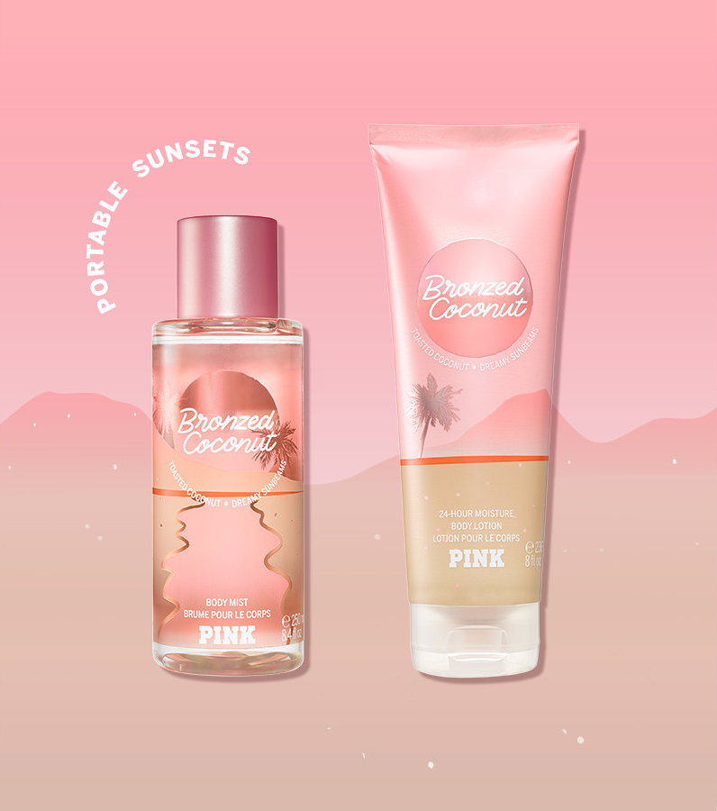 Voornaamwoord overdracht Onderhoud Victoria's Secret Pink Paradise Collection Offers Bronze on Demand with the  Bronzed Coconut Collection! ~ Bath & Body