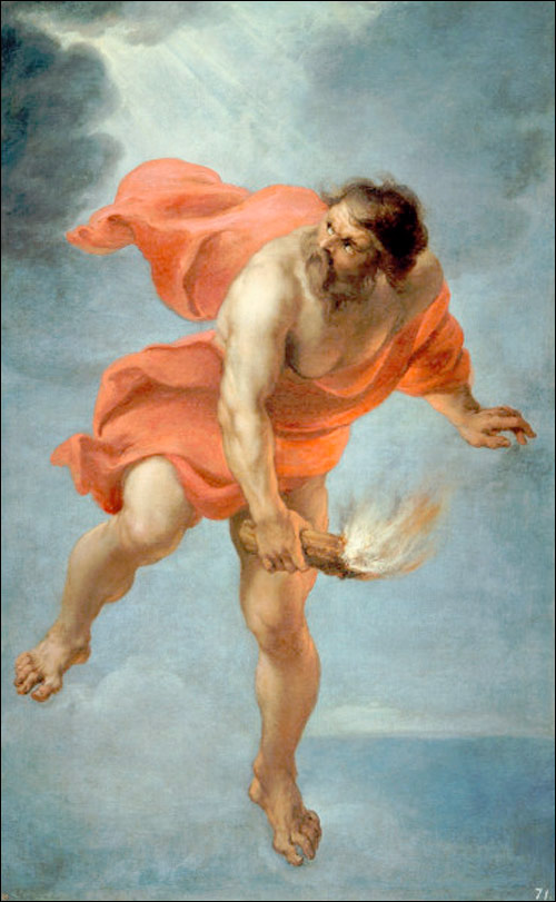 prometheus with the firebrand, Rubens