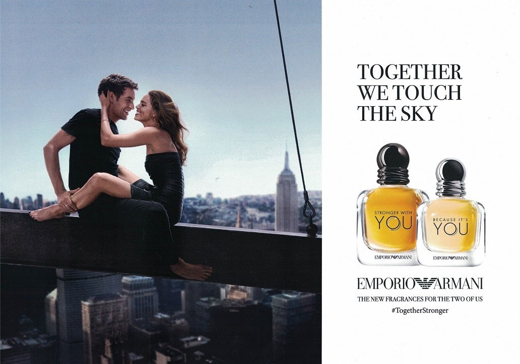 Emporio Armani Because It’s You & Stronger With You ad
