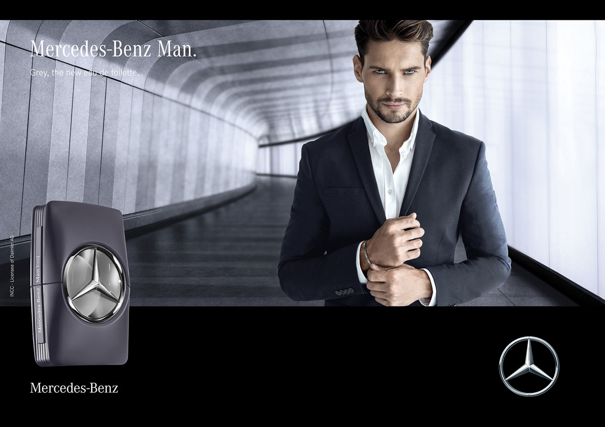 mercedes benz man gray