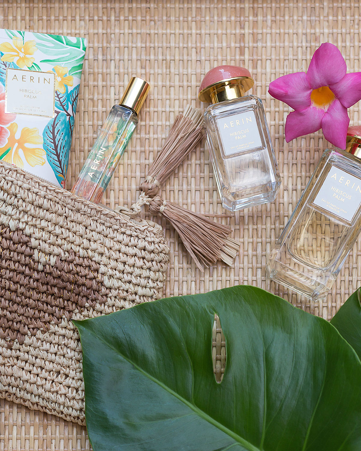 aerin lauder hibiscus palm ad