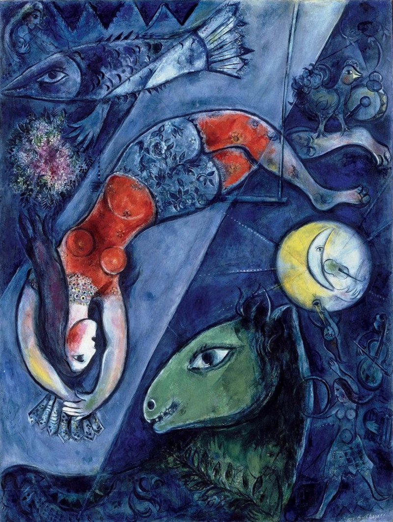 Голубой Цирк, Марк Шагал, 1952
