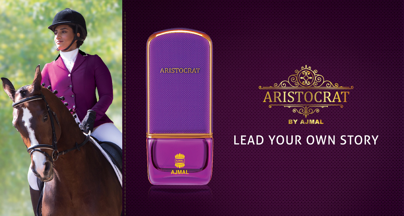 ajmal aristocrat for her ad