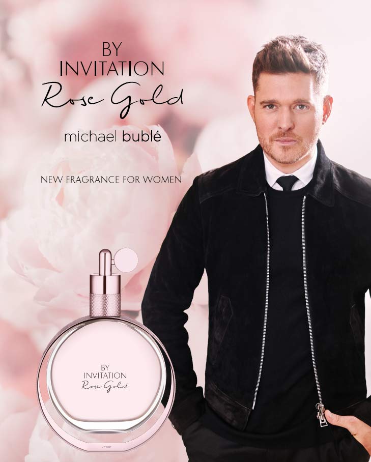 michael buble by invitation rose gold