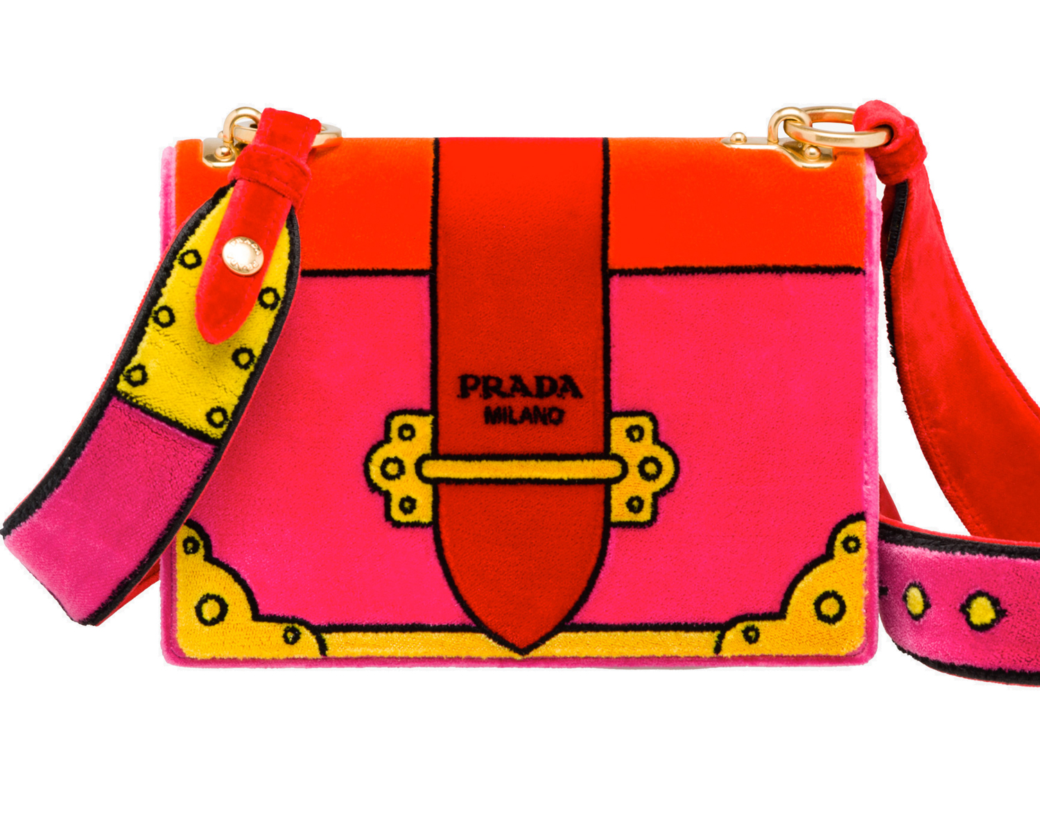 prada velvet handbag