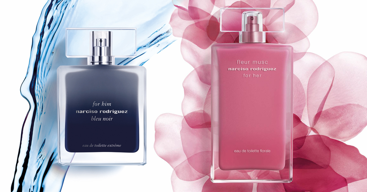 bijlage Gastvrijheid huiswerk Narciso Rodriguez For Him Bleu Noir Eau De Toilette Extreme en For Her Narciso  Rodriguez Fleur Musc Eau De Toilette Florale ~ Nieuwe Geuren