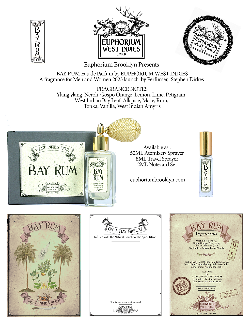 Euphorium Brooklyn lance Bay Rum dans la collection Euphorium West