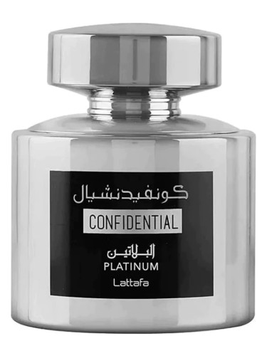 Confidential Platinum Lattafa Perfumes Colonia - una nuevo