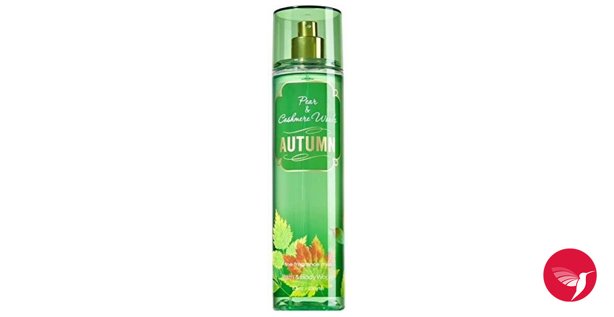 Autumn Pear & Cashmere Woods Bath & Body Works fragancia una