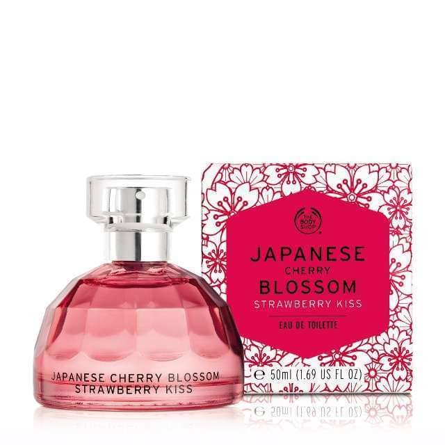 Japanese Cherry Blossom Strawberry Kiss The Body Shop fragancia una