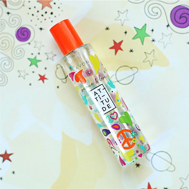 Eau De Toilette Attitude Peace & Love Avon Pour Elle - 50 Ml, Notes Fruitées Et Florales