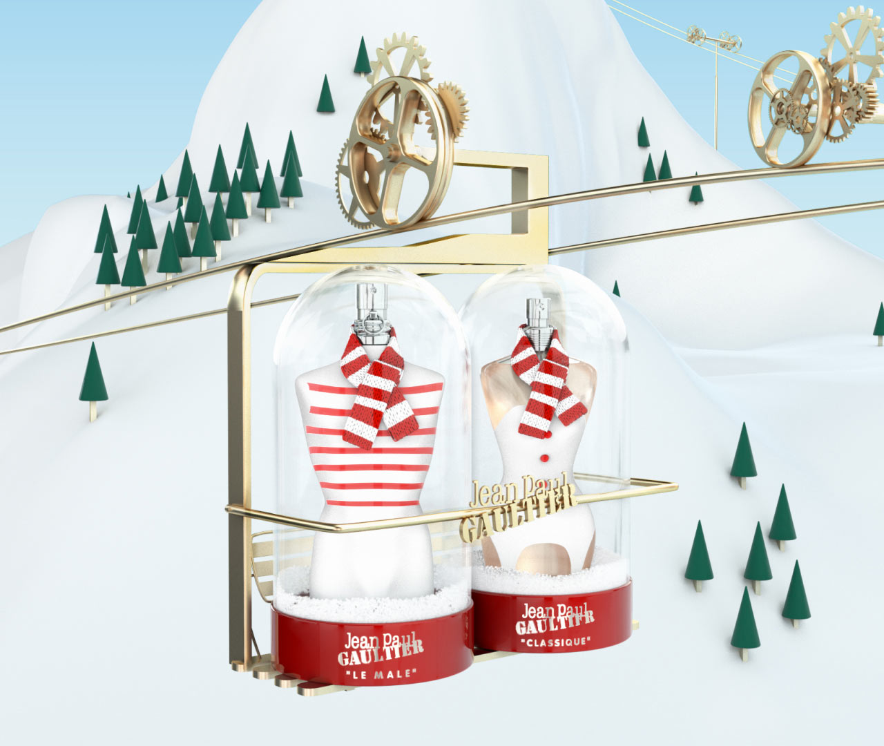 jean paul gaultier le male snow globe