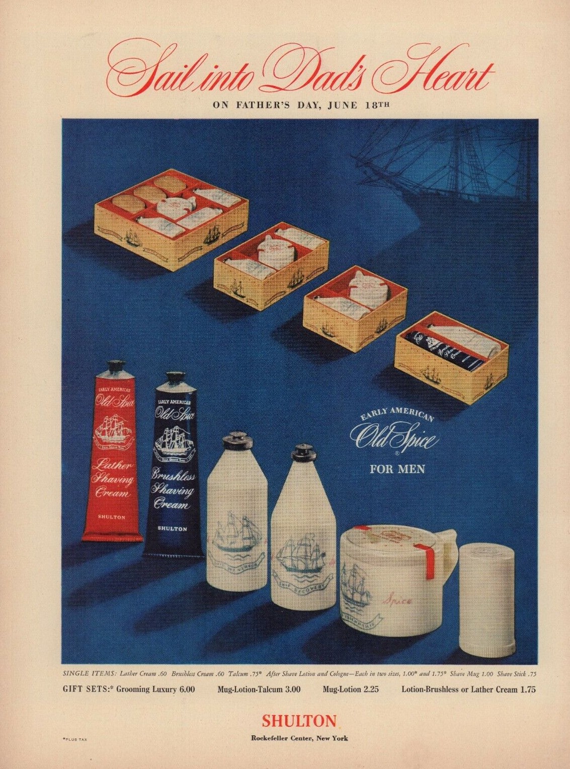 Old Spice Original Shulton Company Cologne - ein es Parfum für Männer 1938