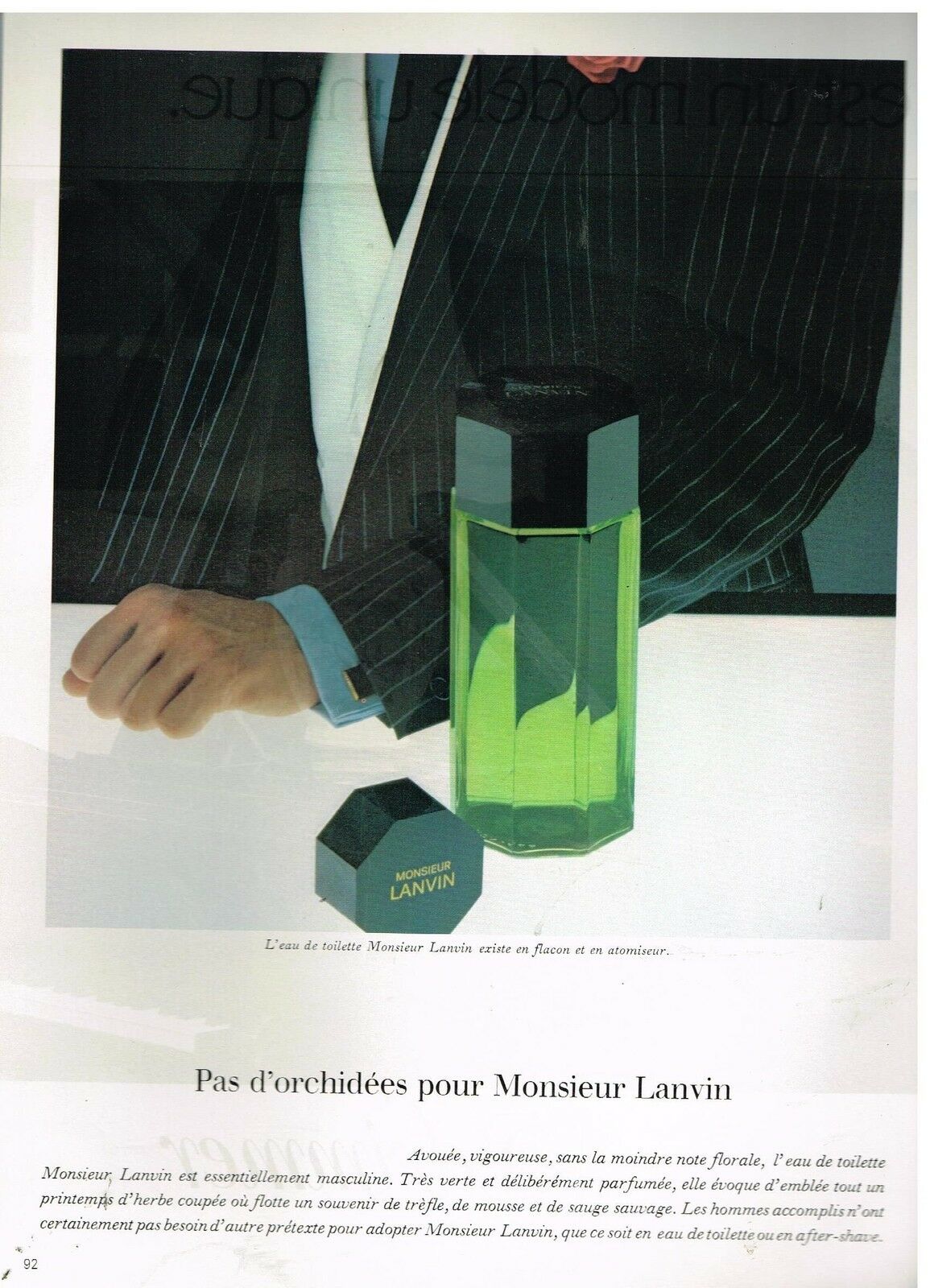 Lanvin for Men Lanvin Colônia - a fragrância Masculino 1979