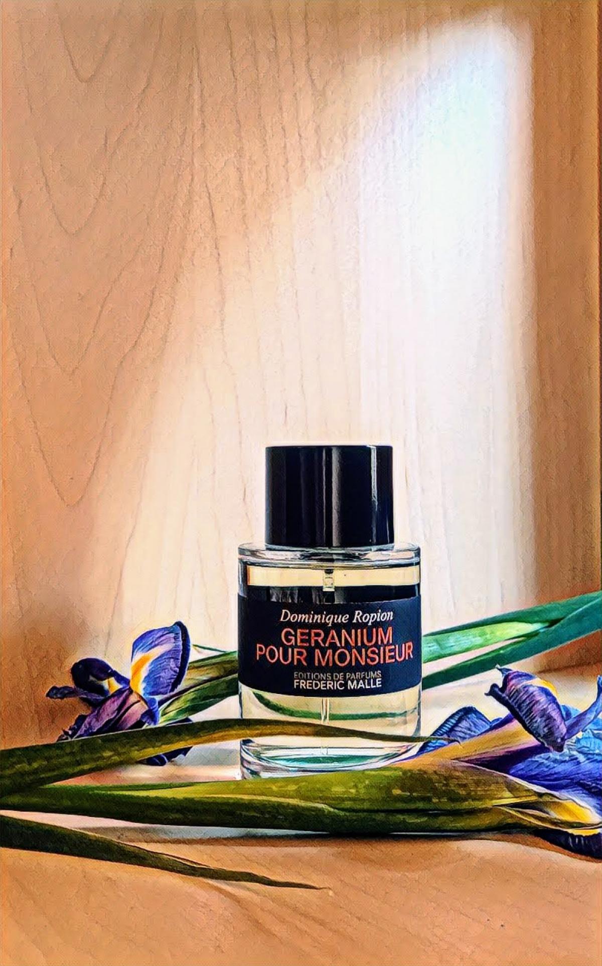 Frederic malle geranium monsieur. Frederic Malle Geranium. Аромат Dominique Ropion. Духи герань мята Франция.