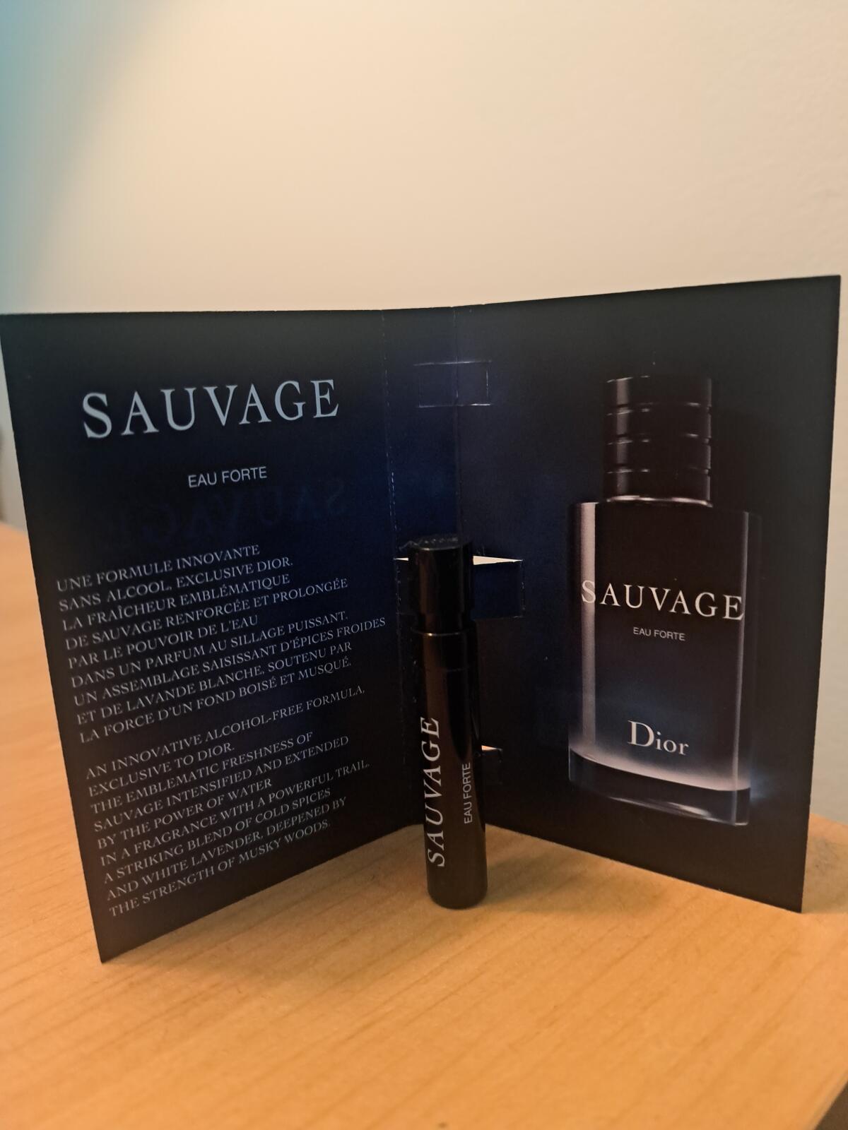 Sauvage Eau Forte Dior una novità fragranza da uomo 2024
