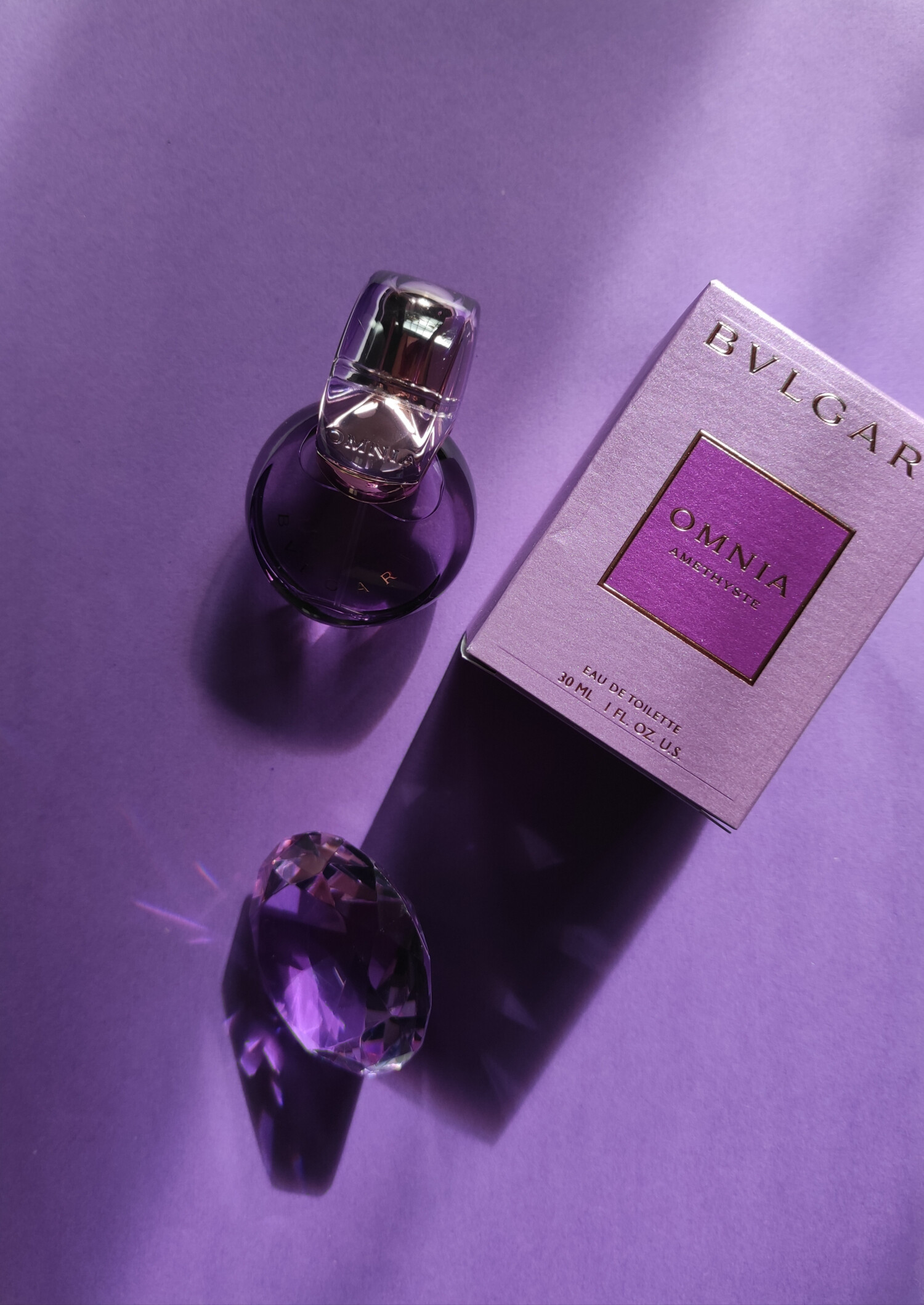 Women's Perfume Set Bvlgari Omnia Amethyste 2 Pieces