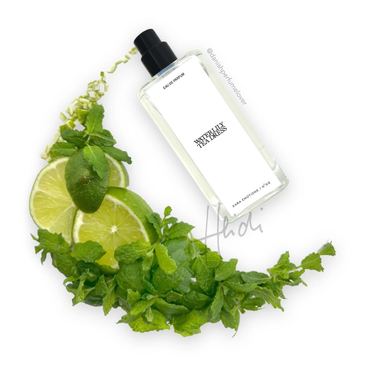 Waterlily Tea Dress Zara perfume a fragrância Compartilhável 2019